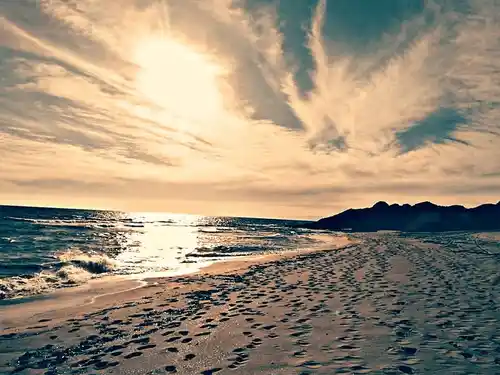ammolofoi beach sunset